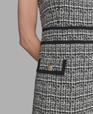 Women's Textured Jacquard A-Line Dress