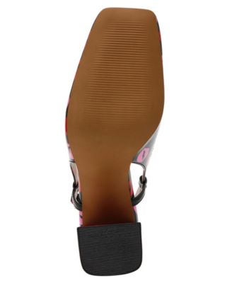 Women's Ashhley Novelty Lips Slingback Block-Heel Pumps