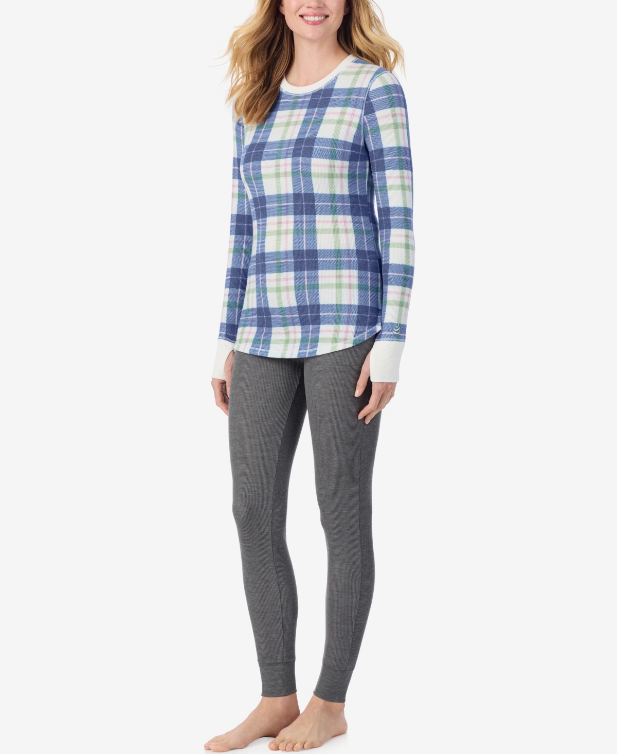 Cuddl Duds Petite Long Sleeve Top In Multi