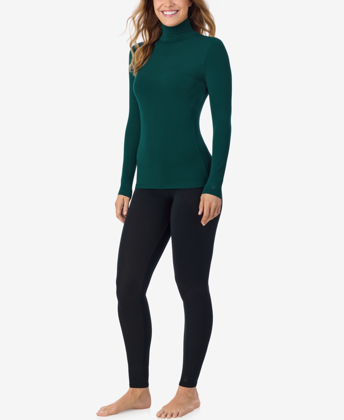 Cuddl Duds Petite Turtleneck Long Sleeve Top