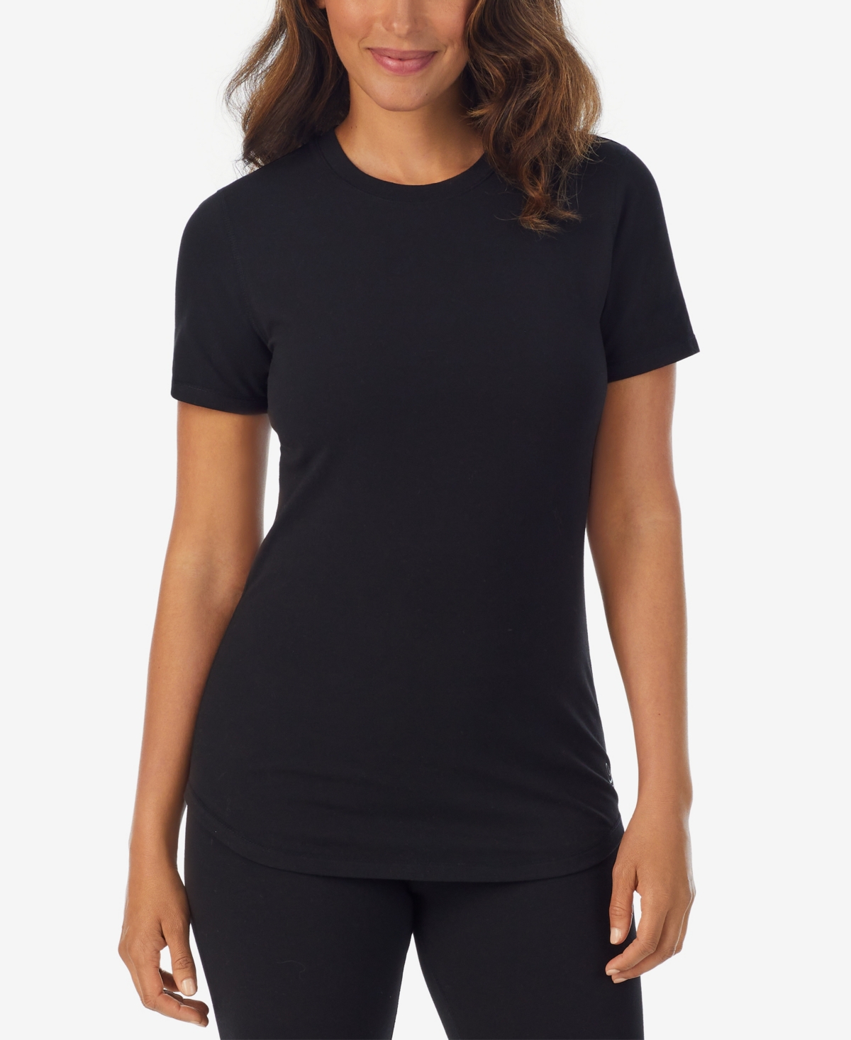 Cuddl Duds Women's Crewneck Short Sleeve T-Shirt