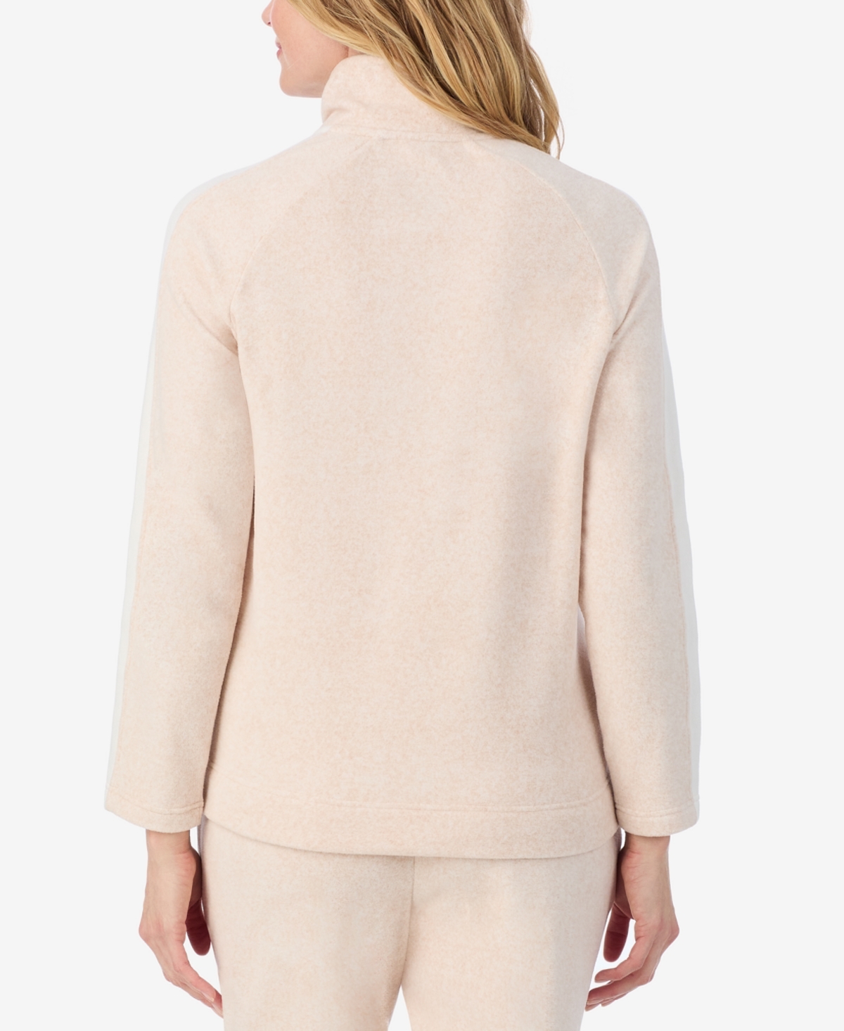 Cuddl Duds X Jennifer Lake Fleecewear With Stretch Half-zip Pullover In Neutral