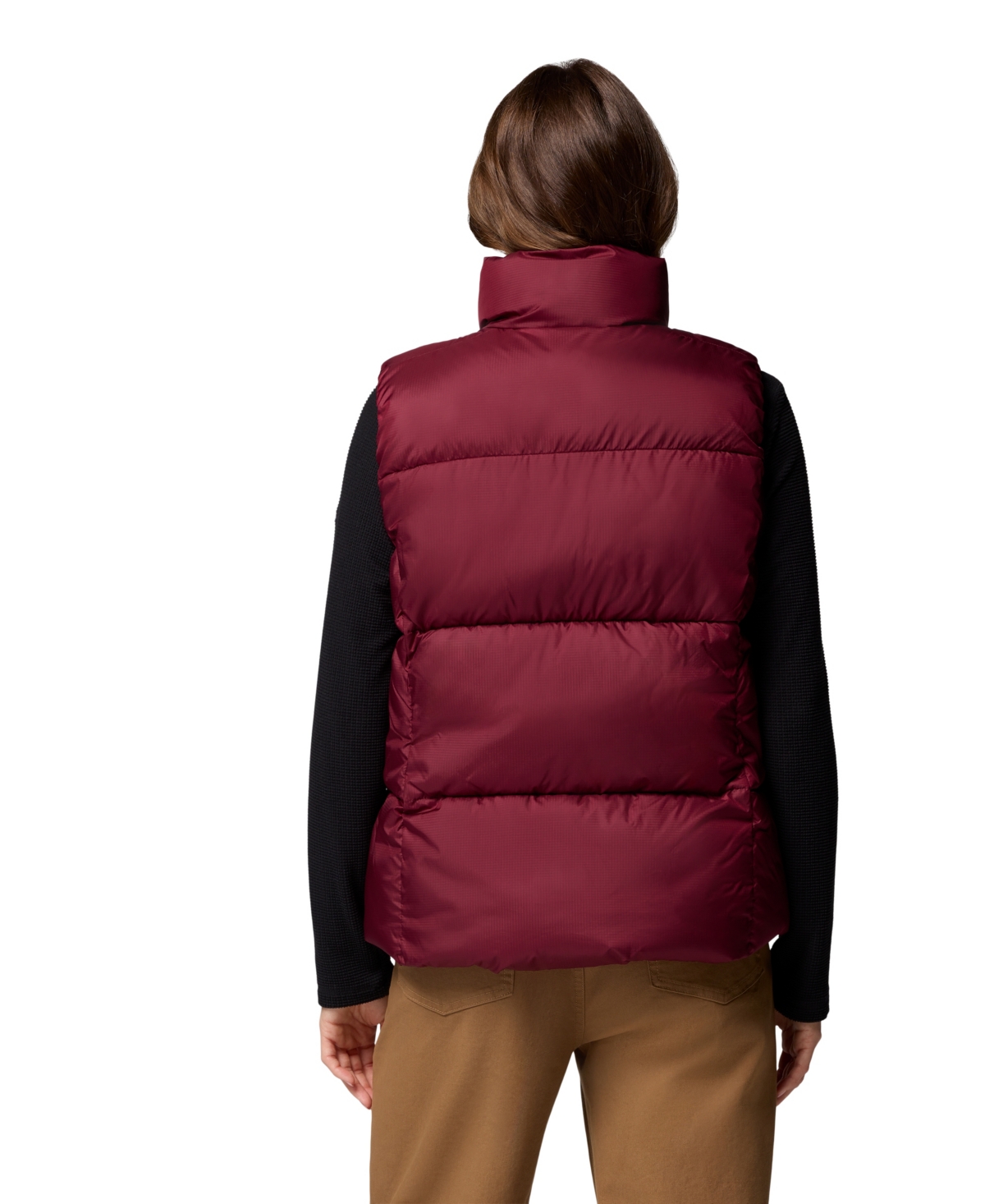 Columbia Women's Puffect Thermarator Insulated Vest In Burgundy