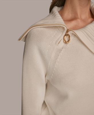 Women's Zip Neck Sweater