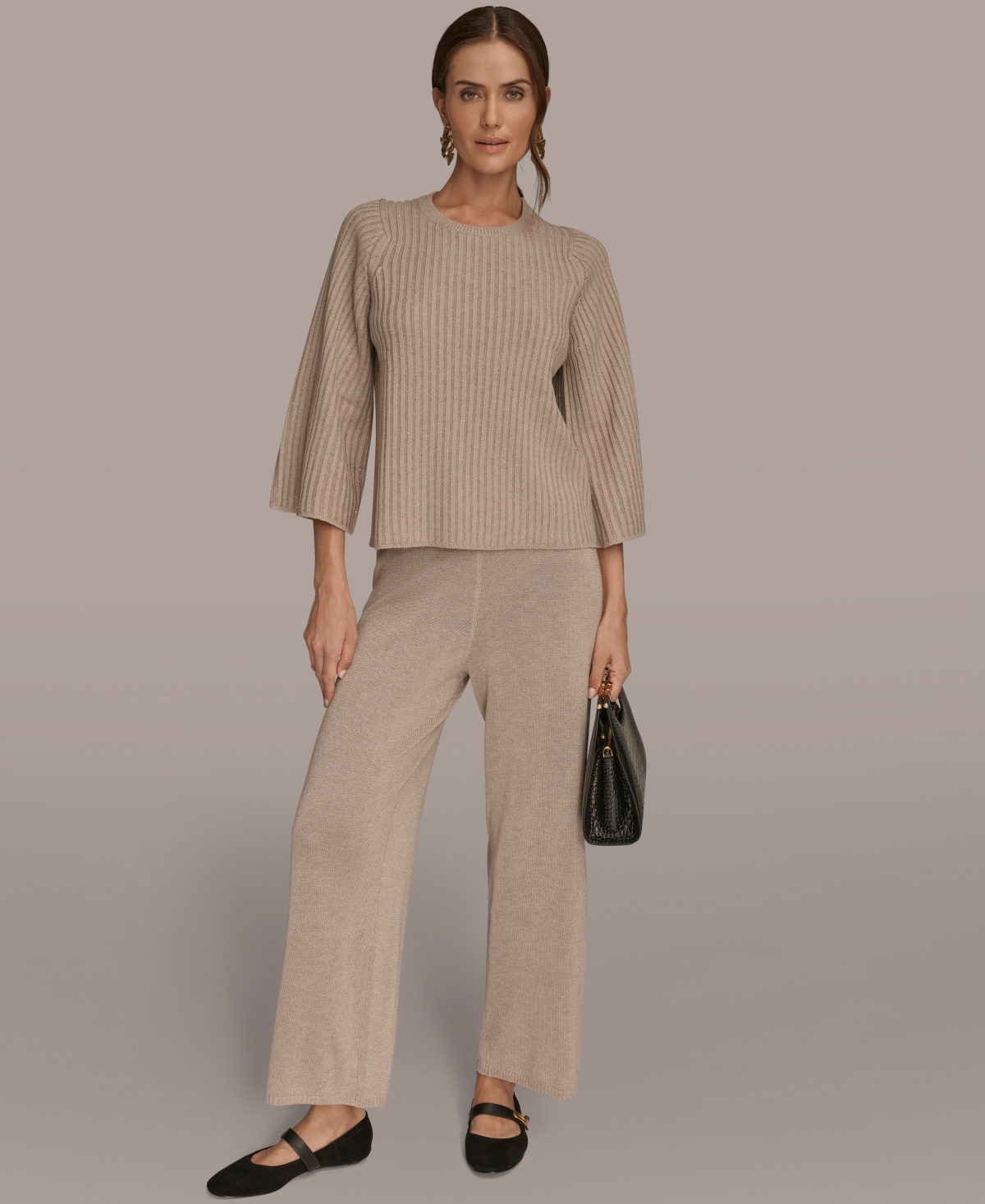 Donna Karan Women's Pull-on Sweater Pants In Neutral