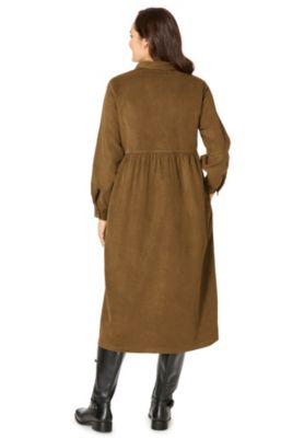 Women's Within Button Front Corduroy Dress