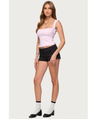 Womens Fae Square Neck Open Back Top