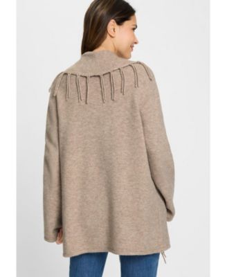 Women's Fringe Trim Cardigan