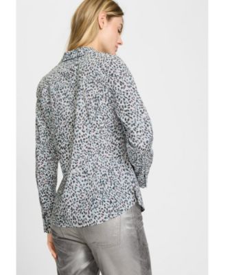 Women's Minimal Leopard Print Shirt