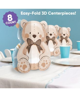 Freestanding 3D We Can Bearly Wait Centerpiece Table Decorations - 8 Count