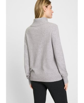 Women's 1/4 Zip Mock Neck Sweater