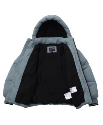 Boys Cozy Grid Puffer Jacket