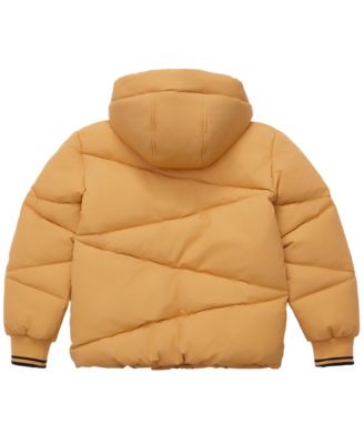 Boys Cozy Grid Puffer Jacket
