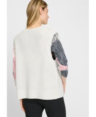 Cotton Blend Sweater Vest