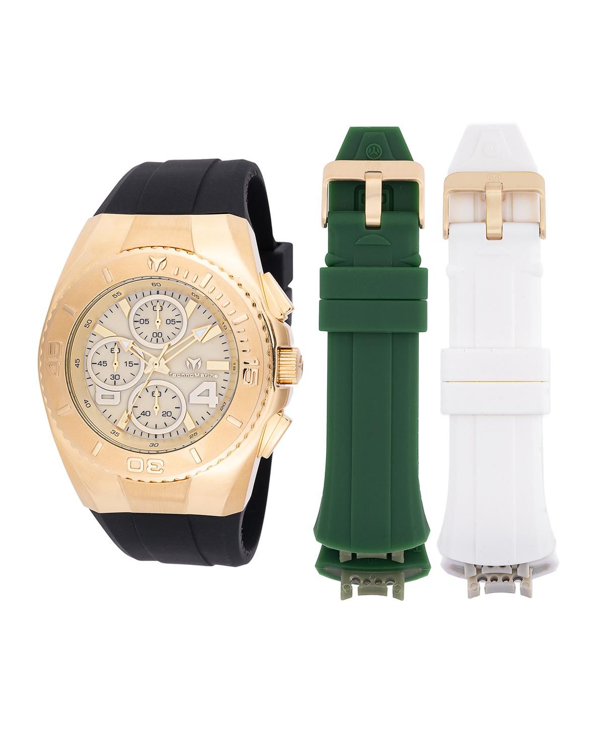 Мужские часы TM-124031 Cruise с кварцевым хронографом и золотым циферблатом