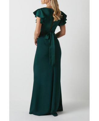 Women's V-Neck Maxi Bridesmaid Dress