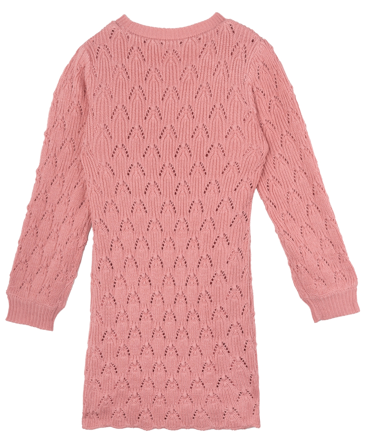 Rare Editions Big Girls Pointelle Sweater Dress In Multi