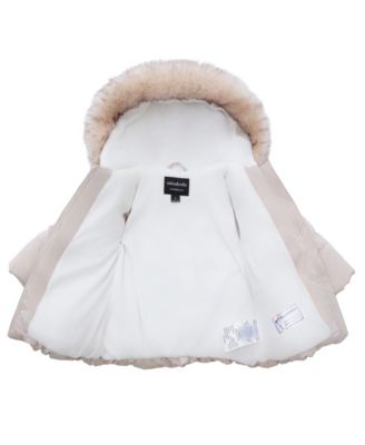 Toddler Girls Luxe Bow Puffer Coat