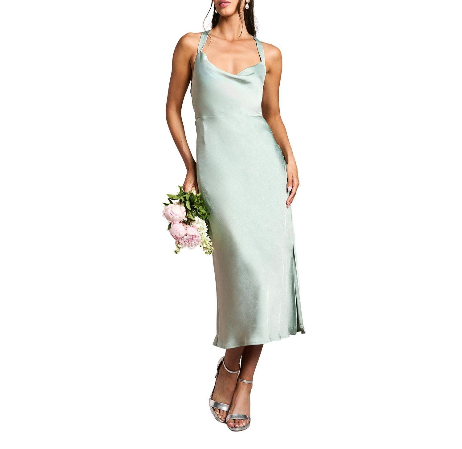 Women's Satin Bridesmaids Dress