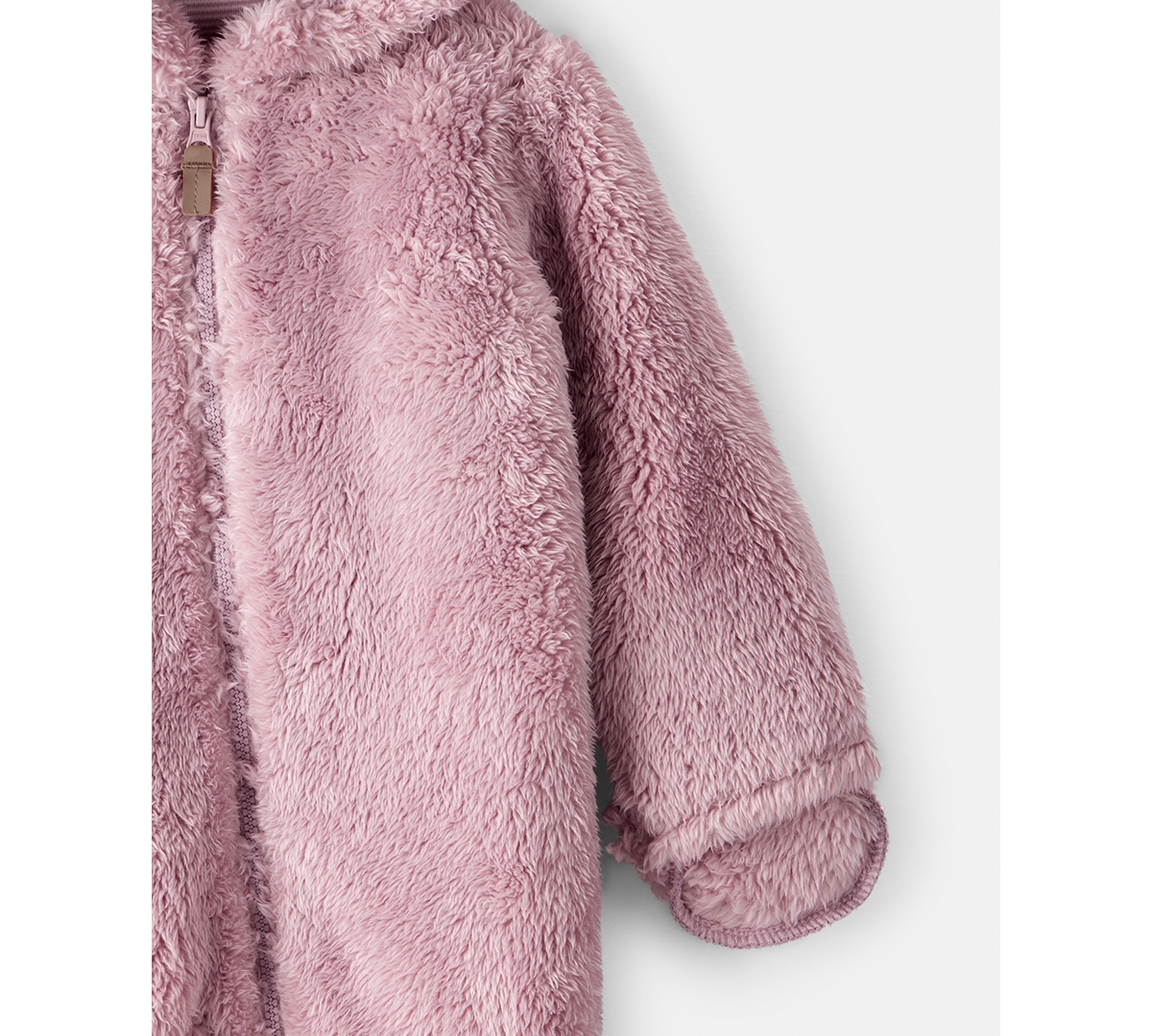 Carter's Baby Boys Or Baby Girls Long Sleeve Hooded Jumpsuit In Pink