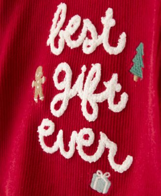 Baby Boys Best Gift Ever Holiday Sweater and Pants, 2-Piece Set