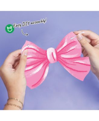 Tying the Knot Garland Banner, 30 Feet of Cord, 15 Double-Sided Pink Bow Pieces