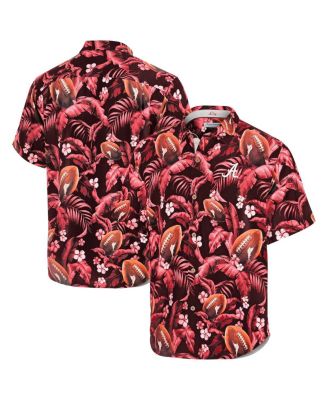 Tommy Bahama - Men's Crimson Alabama Crimson Tide Veracruz Cay First Down Blooms Button-Up Shirt
