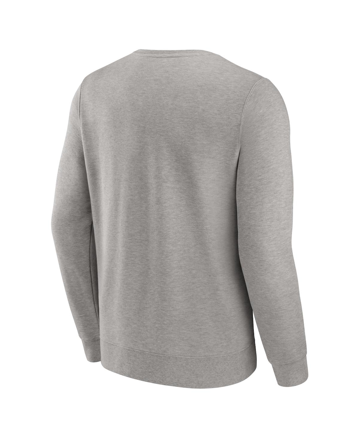 Fanatics Men's Gray Oklahoma Sooners True Classics Act Fast Fleece Pullover Sweatshirt In Neutral