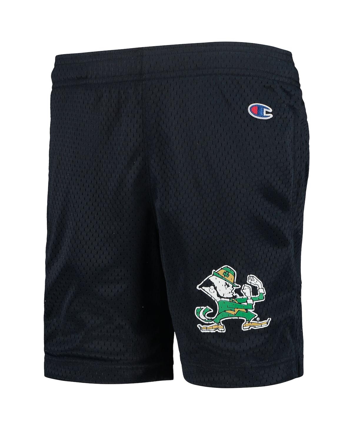 Champion Big Boys And Girls Navy Notre Dame Fighting Irish Classic Mesh Shorts In Blue