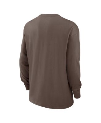 Men's Light Brown Texas Rangers Statement Max90 Long Sleeve T-Shirt