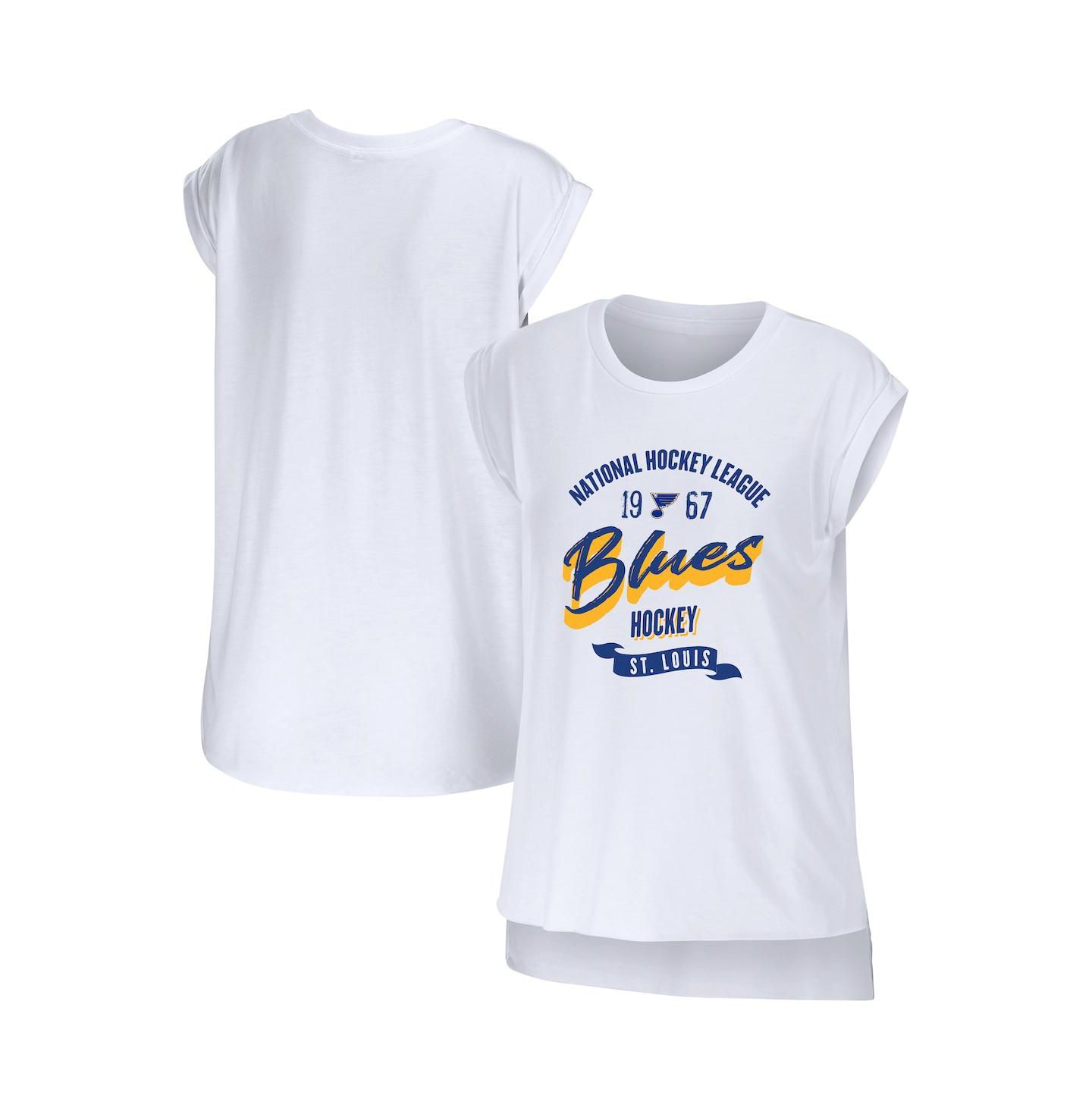 Женский топ WEAR by Erin Andrews White St. Louis Blues Domestic — фото 1