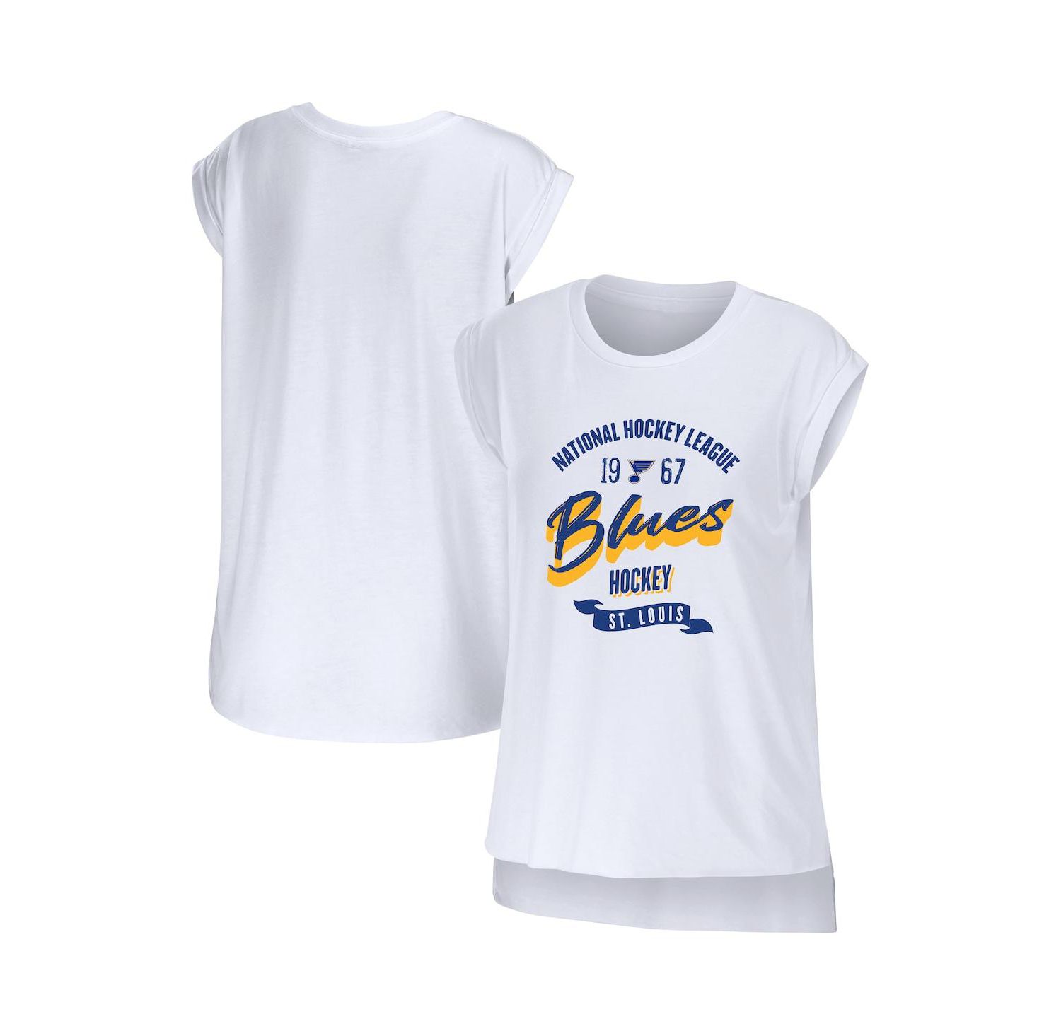 Women's White St. Louis Blues Domestic Tank Top
