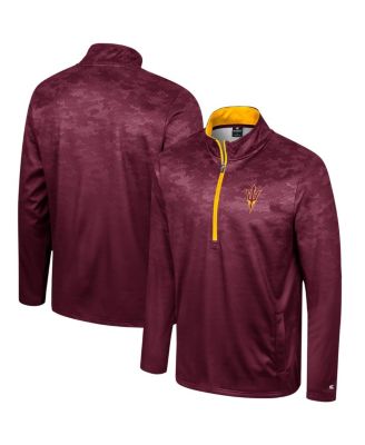 Colosseum - Men's Maroon Arizona State Sun Devils The Machine Half-Zip Jacket