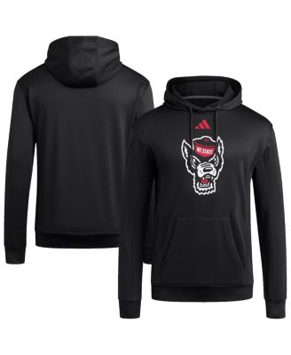 adidas - Men's Black NC State Wolfpack Locker Logo Fleece Pullover Hoodie