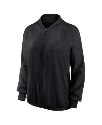 Women's Black Buffalo Bills Raglan Full-Zip Jacket