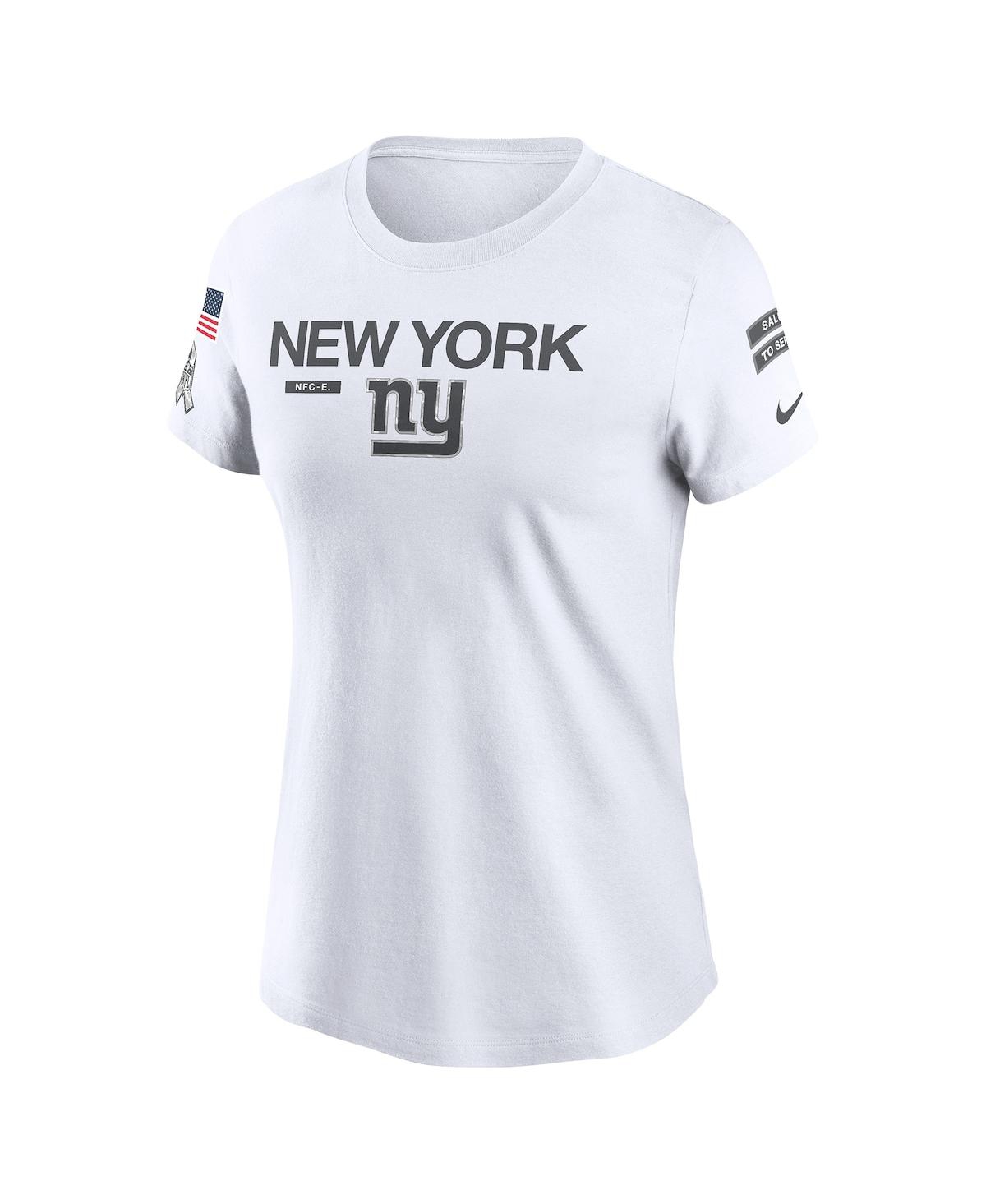 Nike White New York Giants 2024 Salute To Service Legend Performance T-shirt In White
