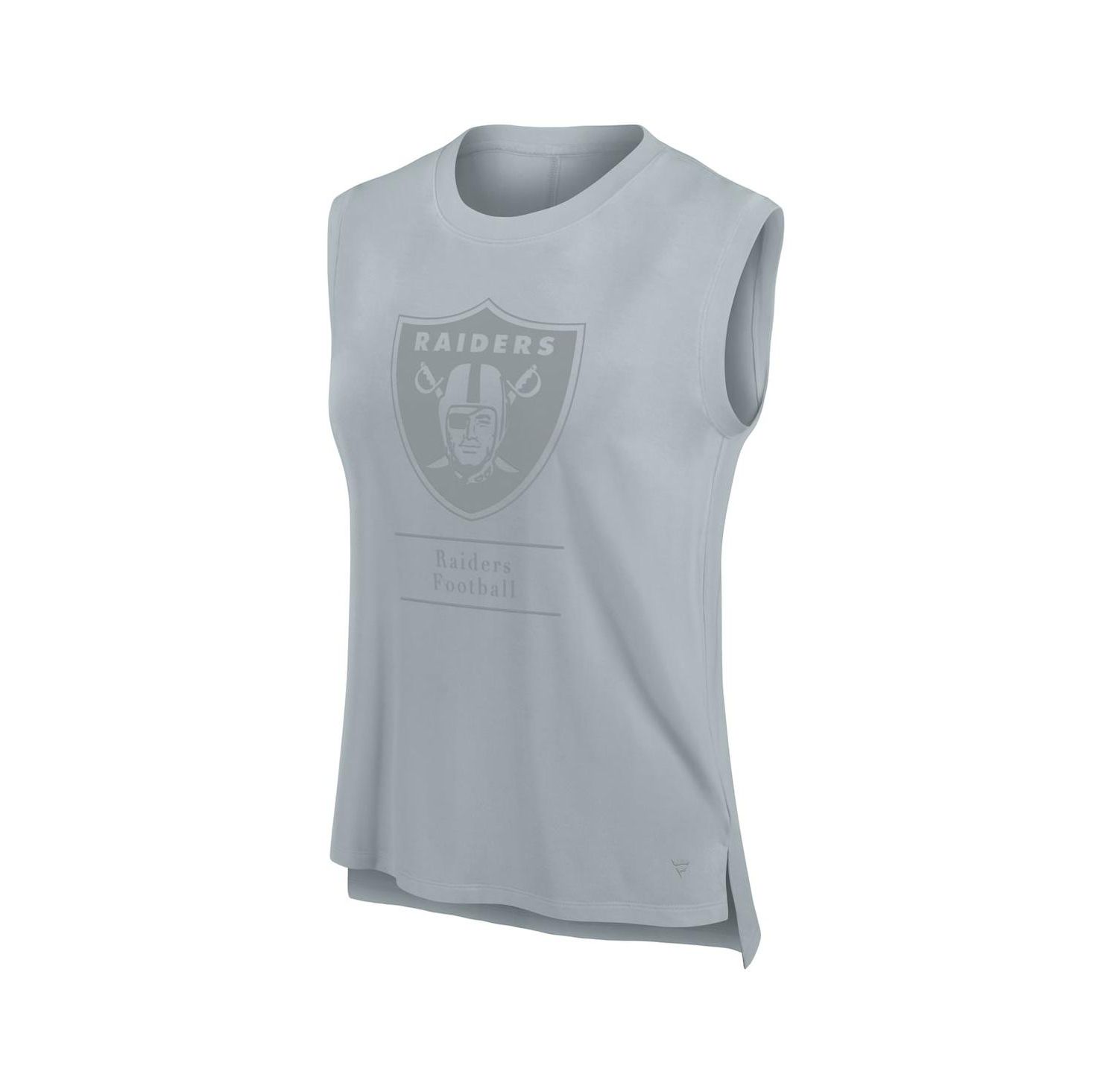 Women's Gray Las Vegas Raiders Studio Embrace Tank Top