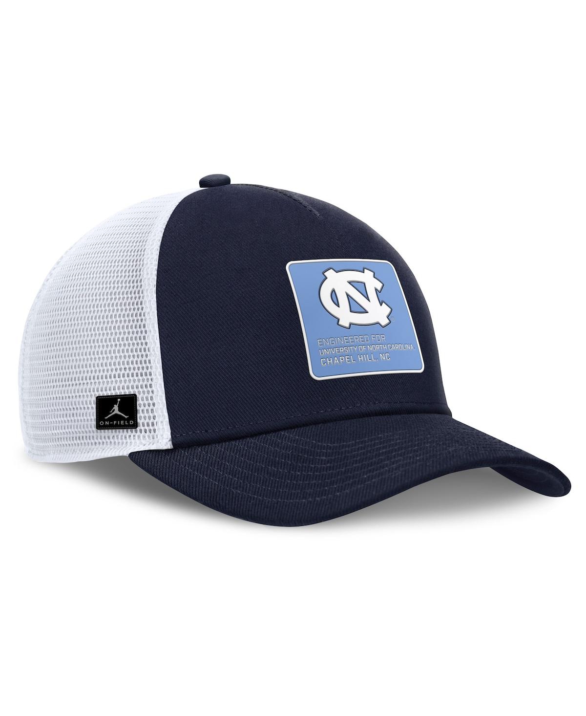 Jordan Men's North Carolina On-field Rise Engineered  Brand College Trucker Adjustable Hat In Blue