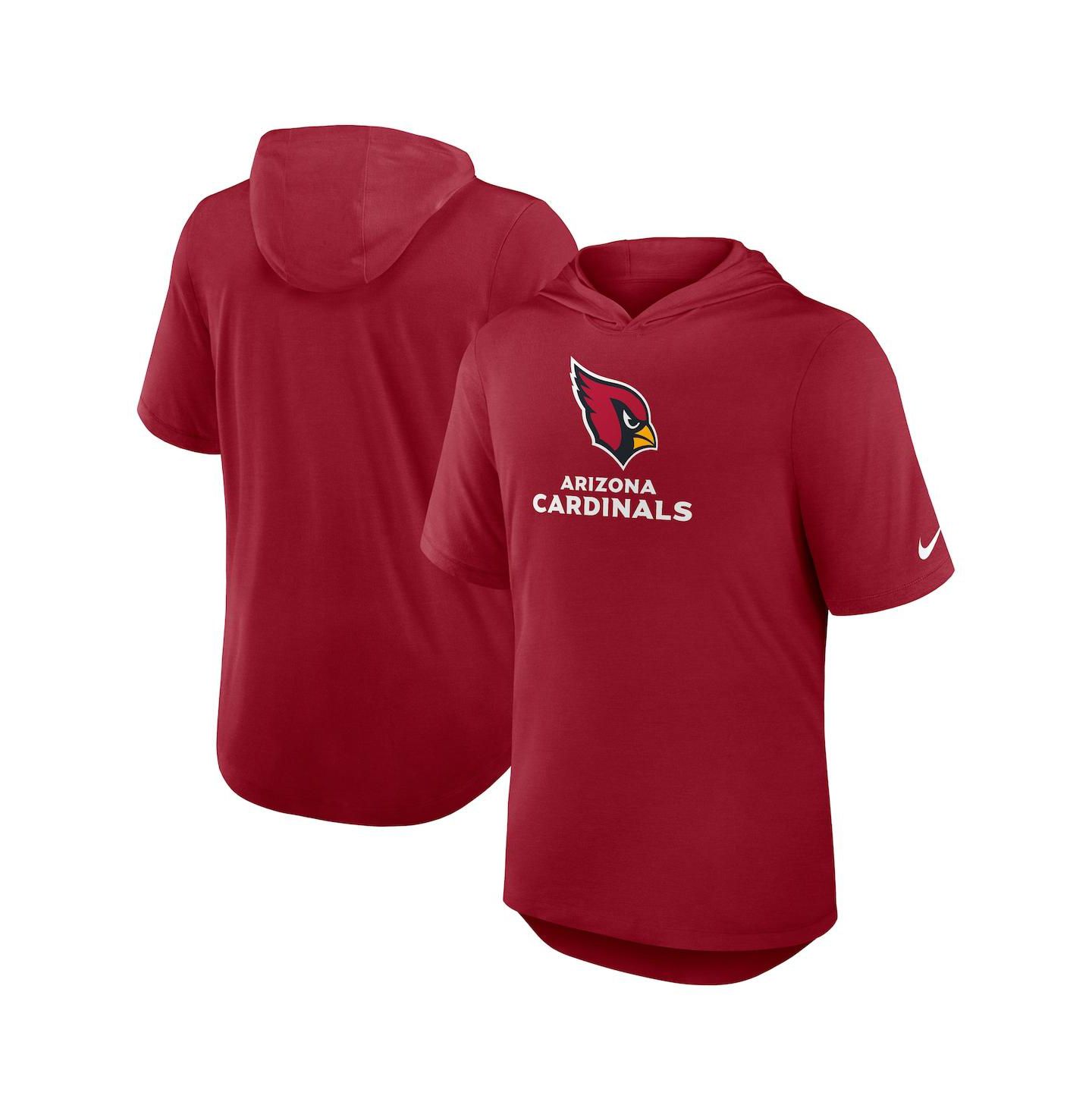 Мужское худи Nike Cardinal Arizona Cardinals Lockup Tri-Blend T-Shirt — фото 1