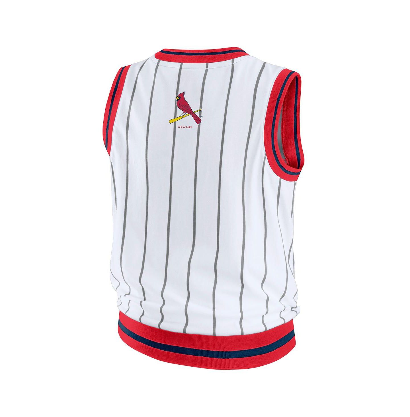 Женский топ WEAR by Erin Andrews White St. Louis Cardinals Sporty — фото 3