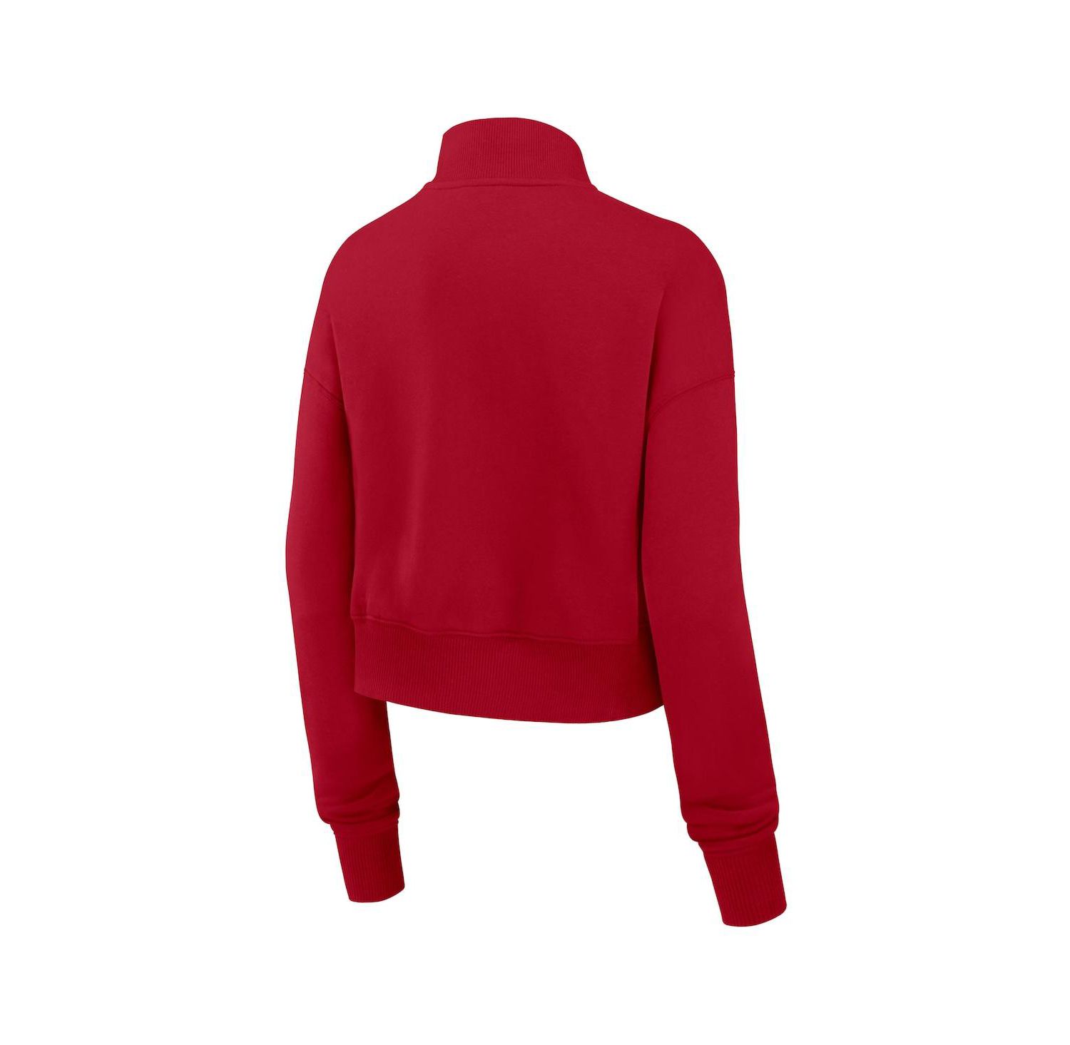 Women's Red Tampa Bay Buccaneers Primetime Phoenix Half-Zip Sweatshirt