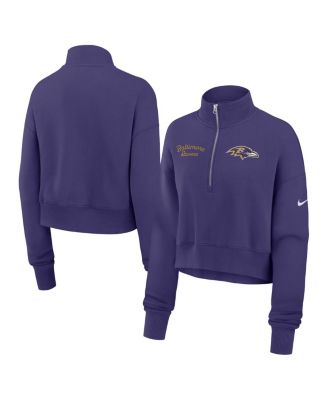Nike - Women's Purple Baltimore Ravens Primetime Phoenix Half-Zip Sweatshirt