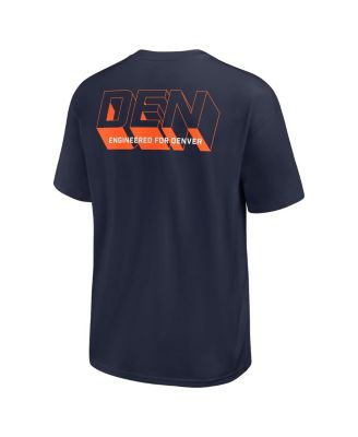 Men's Navy Denver Broncos Dominate The Game Essential Max90 T-Shirt