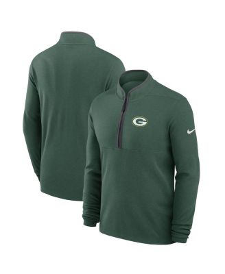 Nike - Men's Green Green Bay Packers Lightweight Victory Performance Half-Zip Pullover