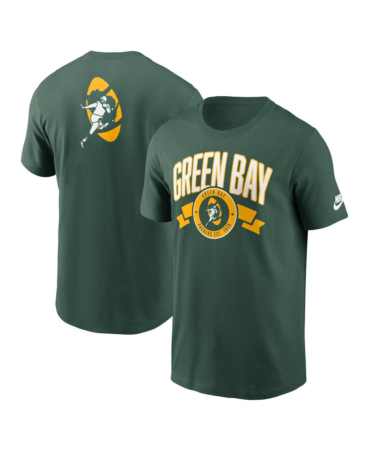 Nike Green Bay Packers Rewind Front And Back Hit Essential  Men's Nfl T-shirt In Green