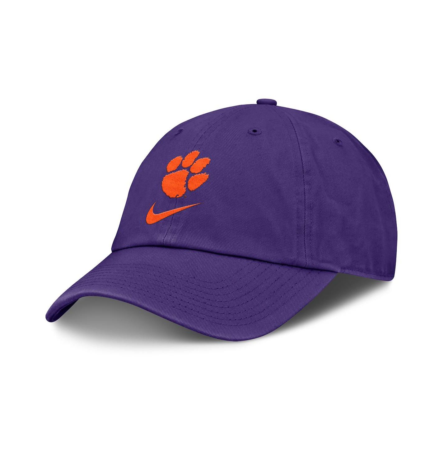 Мужская кепка Nike Purple Clemson Tigers Primetime Club Adjustable Hat — фото 1