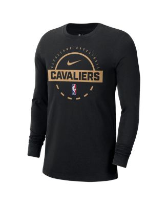 Men's Black Cleveland Cavaliers Authentic Long Sleeve Practice T-Shirt