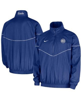 NKNKCSt Andrews ネイビー ジャケット LL Nike Men's Blue New York Knicks Courtside Wind Runner Woven Half