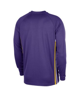 Men's Purple Los Angeles Lakers 2025/26 Authentic Pre-Game Legend Dri-FIT Long Sleeve Shooting Shirt