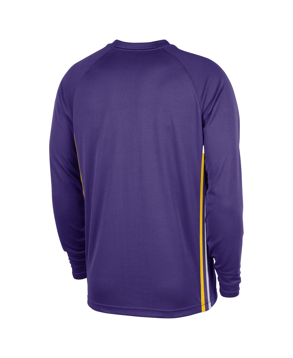 Nike Men's Purple Los Angeles Lakers 2025/26 Authentic Pre-game Legend Dri-fit Long Sleeve Shooting Shirt In Purple